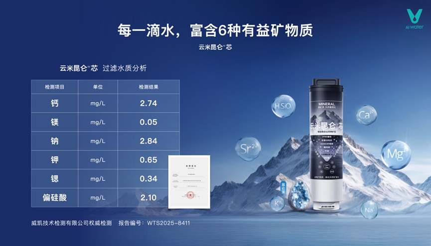 云米发布昆仑4矿泉净水器，让家庭饮水进入矿泉时代